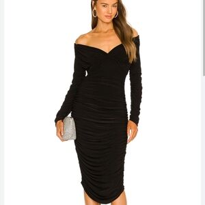 Norma Kamali Long Sleeve Tara Dress